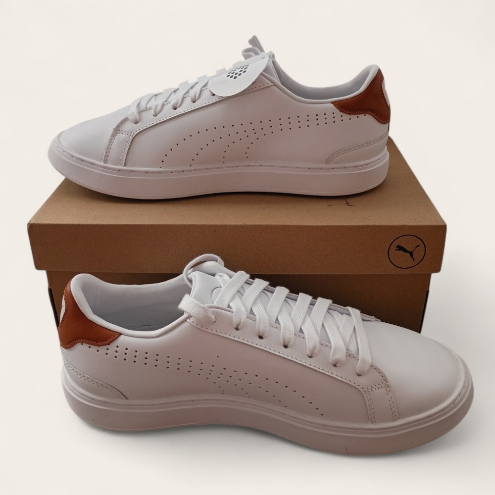 NEW In The Box Puma White-ash Gray Men's Golf Shoes Size 7 - Picture 2 of 6